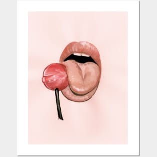 Lollipop Lips Posters and Art